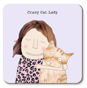 Coasters: Rosie Made A Thing Coaster - Crazy Cat Lady