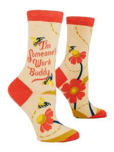 Women Socks: Work Buddy Crew Socks