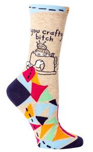 You Crafty Bitch Crew Socks