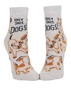 Holy Shit. Dogs! Ankle Socks