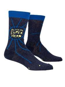 Mens Socks: Actual Super Hero Men's Socks