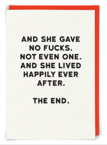 Greeting Cards: Card - The End