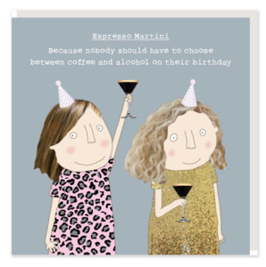 Greeting Cards: Card - Espresso Martini