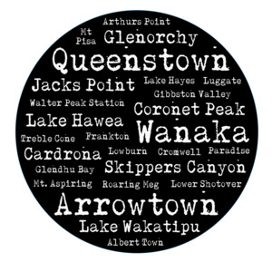 Dunedin Stuff: Art Spots (Decal) Large - Queenstown