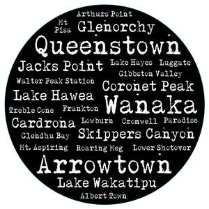 Dunedin Stuff: Art Spots (Decal) Medium - Queenstown