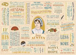Puzzles: Jane Austen Literary Lines 1000 Piece Puzzle