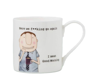 Here We F**king Go Male Mug