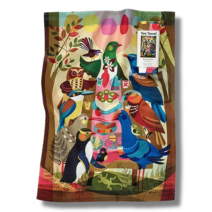 Party In The Forest Tea Towel