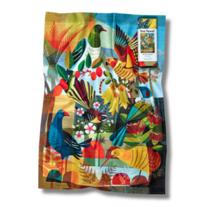 Gifts: NZ Flora and Fauna Tea Towel