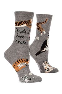 Women Socks: People I Love: Cats Crew Socks