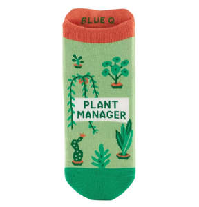 Mens Socks: Plant Manager- Sneaker Socks