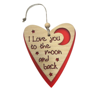 Gifts: Hanging Ornament - Moon and Back