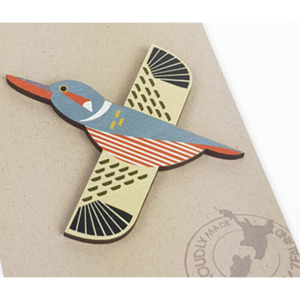 Gifts: Magnet - Folk Kingfisher