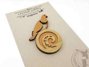 Gifts: Magnet -  Kereru on Koru