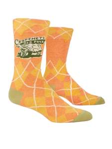 Mens Socks: Crotchety Old Fuck Men's Socks