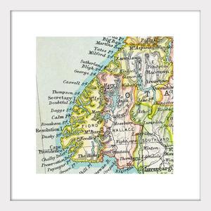 Te Anau - Vintage Map Print