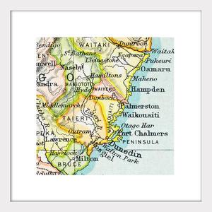 Dunedin - Vintage Map Print