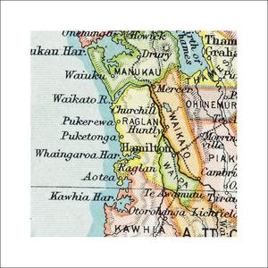 Prints: Raglan - Vintage Map Print