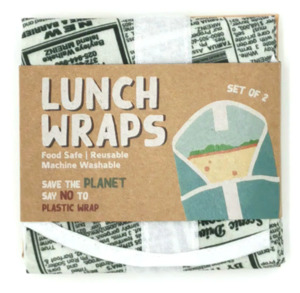 Gifts For Her: Lunch Wraps - Retro Newsprint