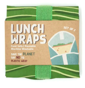 Lunch Wraps - Banana and Monstera Leaf