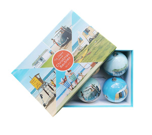 Gifts For Home: NZ Summer Christmas Baubles Decorations - Set of 6