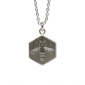 Necklace: Busy Bee Silver Necklace