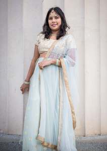 Womens Rentals: Soothing Seas Lehenga
