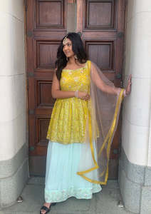 Womens Rentals: Sour Mint Lehenga
