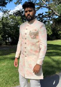 Mens Rentals: Peach Sherwani