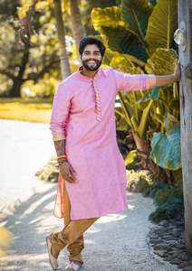 Mens Rentals: Standout Kurta - Pink