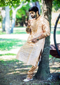 Mens Rentals: Standout Kurta - Beige