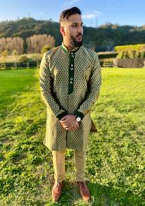 Forrest Green Sherwani