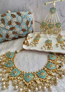 Jewellery: Blue Heart Bridal Set