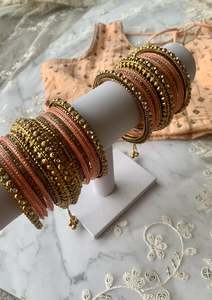 Jewellery: Peach bangles