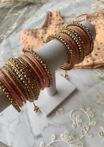 Peach bangles