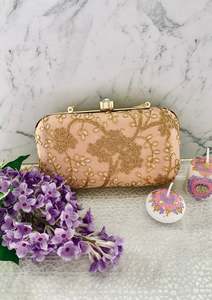 Peach Embroid Bag
