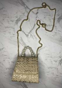 Bags: Mini Pearl Handle Bag