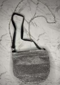 Bags: Silver Mesh Bag