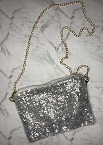 Bags: Silver Glitter bag