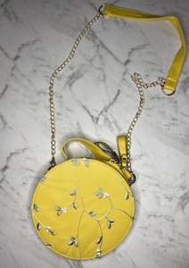 Bags: Yellow circular bag