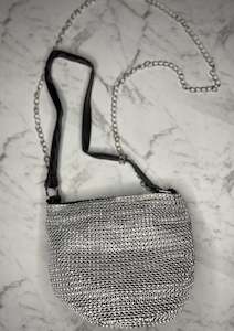 Silver Mesh Bag