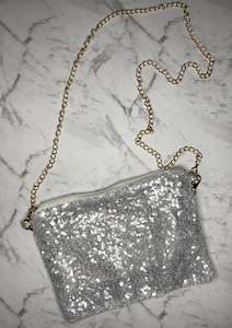 Silver Glitter bag