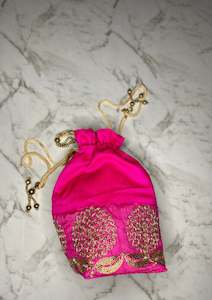 Bags: Magenta Pink Potli Bag