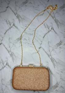 Gold Glitter clutch