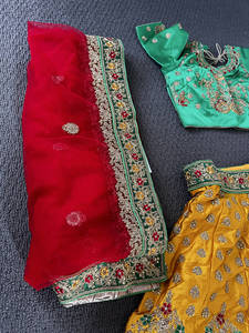 Womens Marketplace: Trio Colour Lengha