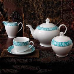 Italia F: Tea set - Sarvin Turquoise (17pcs)