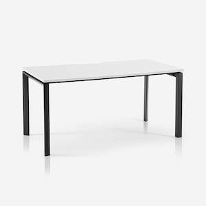 Fixed Desk: Core Straight Desk – White / Black