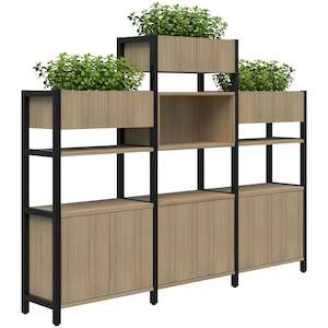Commercial Storage: Grid 40 Storage - Planter Display Wall - 4-5 Tier NZ Made