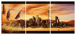Large Canvas Triptychs: City Dawn - Canvas Triptych Print