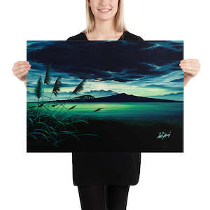 Fine Art Paper Print - Moonlit Rangitoto